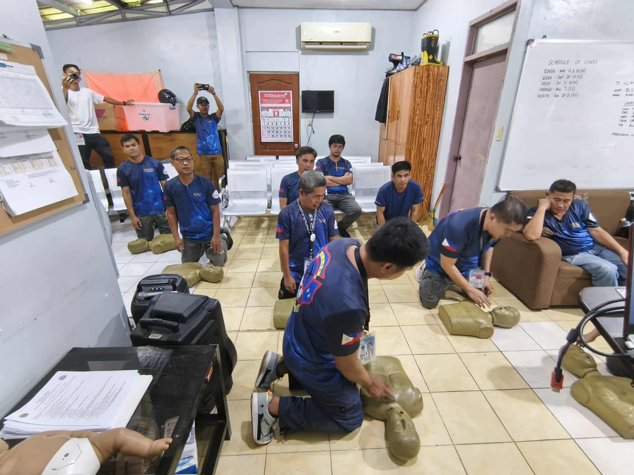 CamSur EDMERO leads basic life support training for CAAP Naga Airport